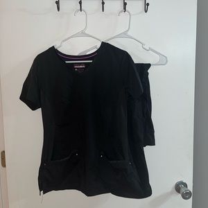 black scrubs